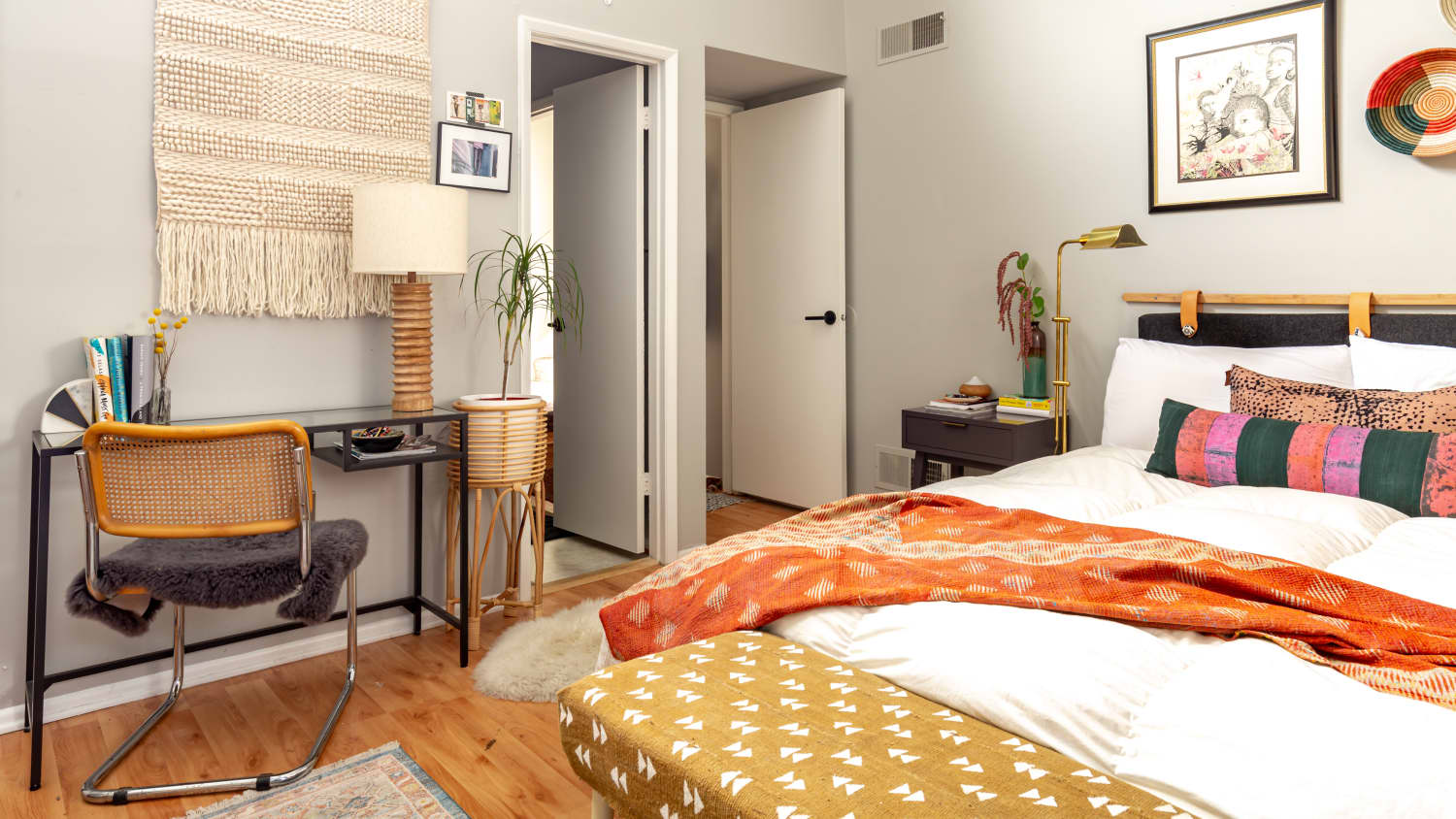 This Bench Cushion Makes the Ultimate IKEA Headboard Hack